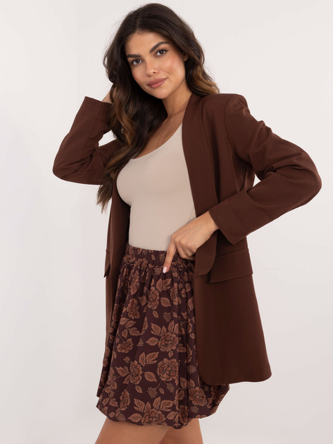 Hurtownia Brązowa mini spódnica we wzory