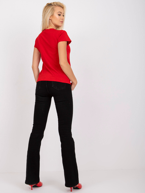 Czerwony t-shirt Peachy