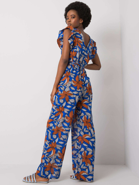 Ciemnoniebieski kombinezon we wzory Casja