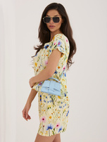 Jasnożółta wiskozowa bluzka od kompletu SUBLEVEL 