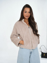 Jasnobeżowa bluza miś bez kaptura