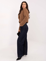 Camelowy krótki płaszcz o kroju marynarki RUE PARIS