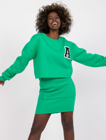 Green tracksuit set with a skirt Brixen.