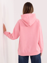 Jasnoróżowa bluza oversize z ociepleniem RUE PARIS