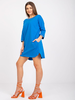 Ciemnoniebieska sukienka z wycięciem na plecach Nova RUE PARIS