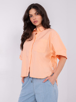 Brzoskwiniowa koszula z dłuższym tyłem SUBLEVEL 