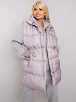 Szary melanżowy komplet trzyczęściowy z kamizelką Abigail