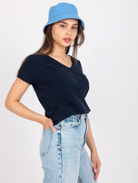 Granatowy t-shirt Emory