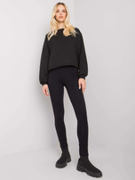 Czarne legginsy z lampasami Emma RUE PARIS