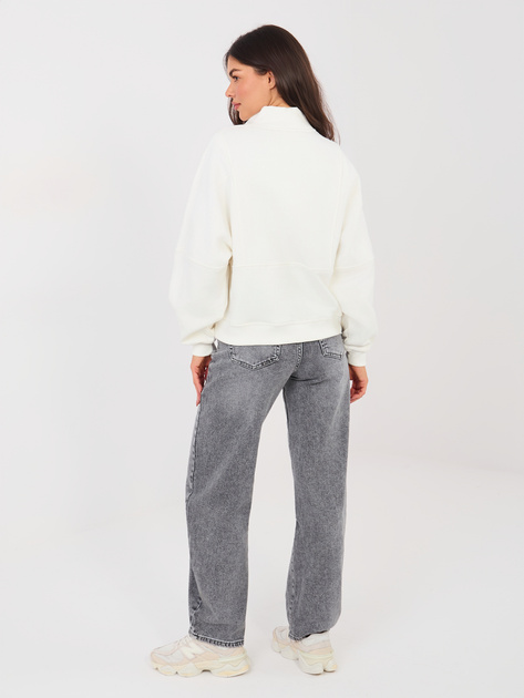 Szare jeansowe spodnie baloon