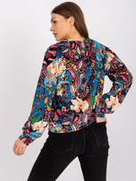 Niebieska damska bluzka z printami Ruby 