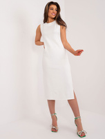 Hurt Ecru komplet dzianinowy z narzutką z paskiem