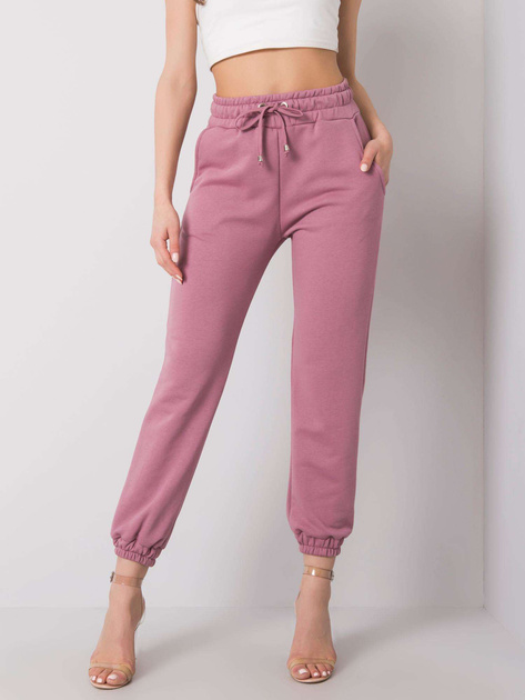 Brudnoróżowe spodnie Agueda RUE PARIS