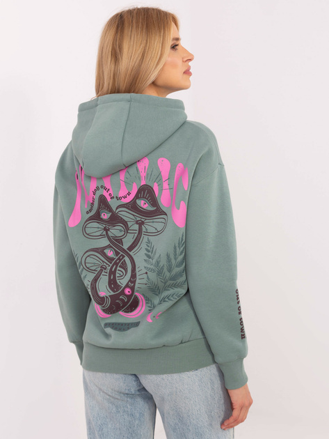 Hurt Pistacjowa dresowa bluza z kieszeniami SUBLEVEL