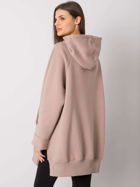 Ciemnobeżowa bluza kangurka Arno RUE PARIS