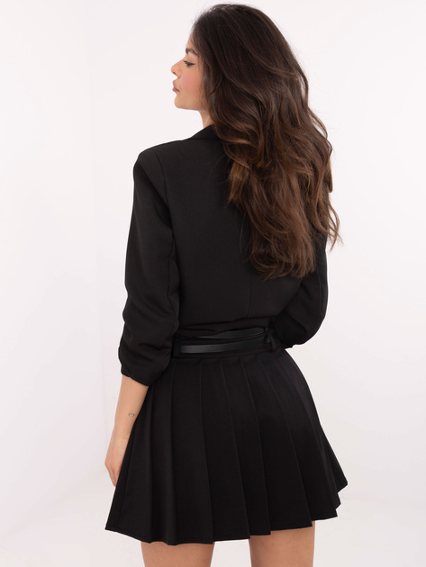 Hurtownia online Czarna mini spódnica z plisowaniem