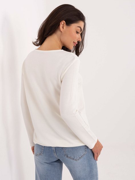 Ecru casualowa bluzka z modalu