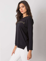 Schwarze Damen Baumwollbluse Dover RUE PARIS.
