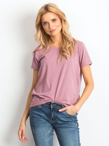 Brudnoróżowy t-shirt Transformative