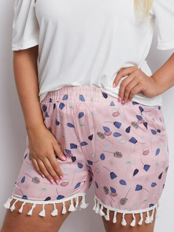 Różowe szorty PLUS SIZE Ownership