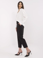 Czarne spodnie cygaretki z gumką w pasie OCH BELLA