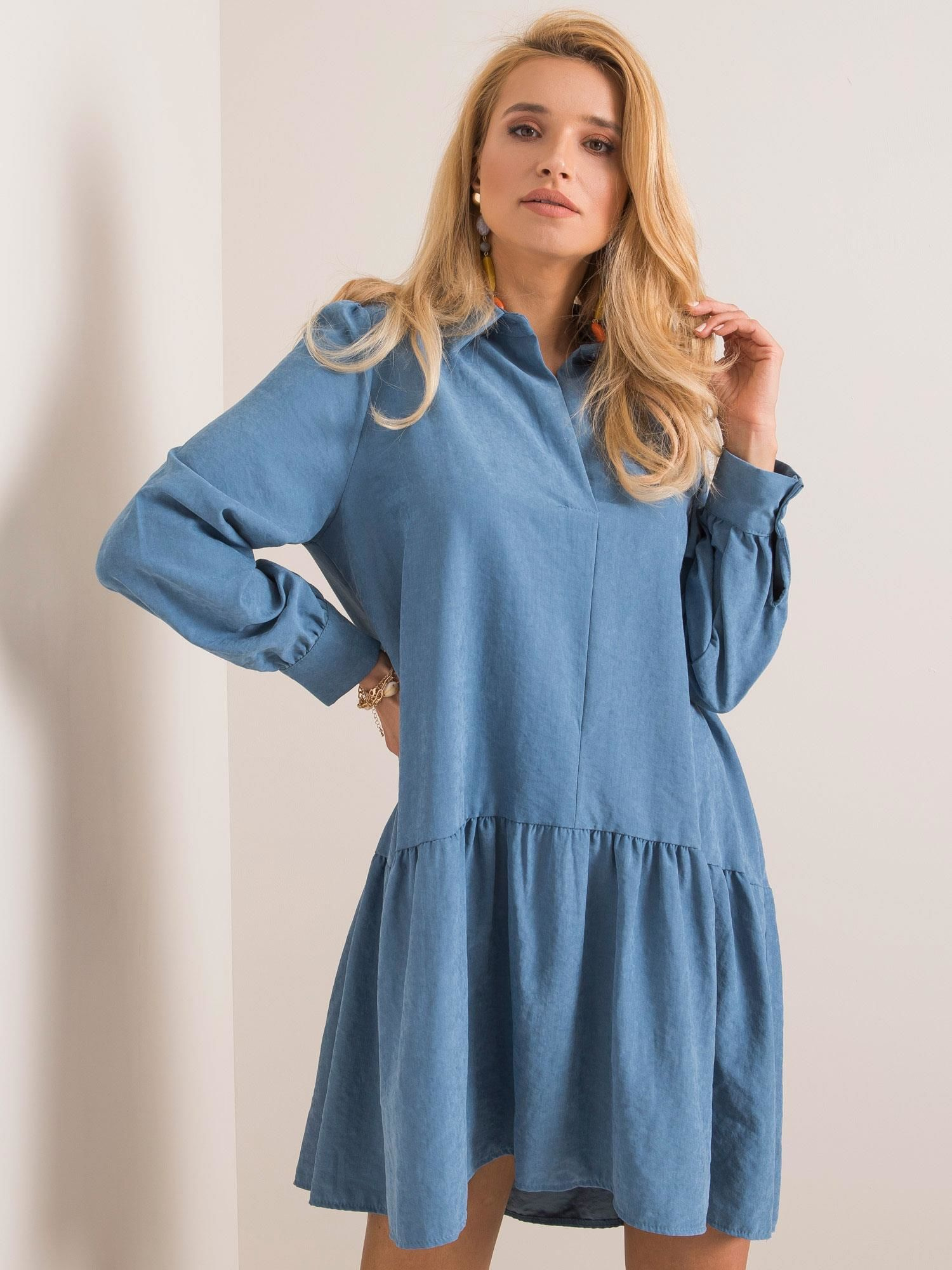 Niebieska sukienka Milan