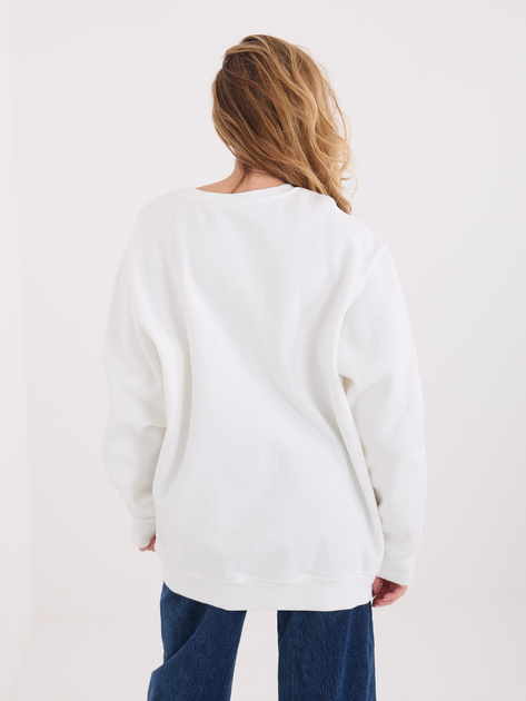 Ecru damska bluza bez kaptura