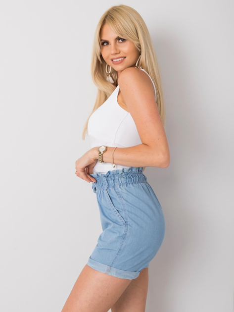 Niebieskie szorty casualowe Marilena RUE PARIS