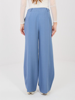  Brudnoniebieskie garniturowe spodnie wide leg RUE PARIS