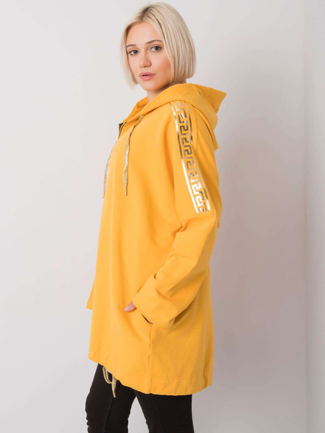 Żółta bluza na suwak Athens