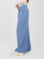  Brudnoniebieskie garniturowe spodnie wide leg RUE PARIS