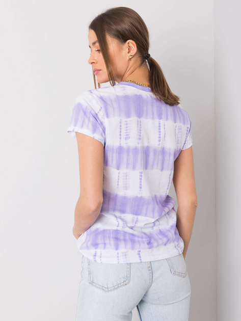 Fioletowo-biały t-shirt Gianna