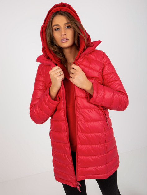 Hurt Czerwona dwustronna kurtka przejściowa z kapturem