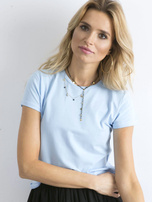 Jasnoniebieski t-shirt Peachy