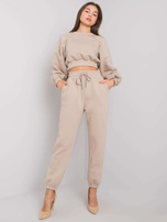 Beige women's two-piece set Constanca RUE PARIS.