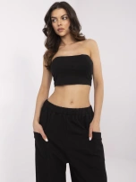 Czarne dresowe spodnie z kieszeniami 