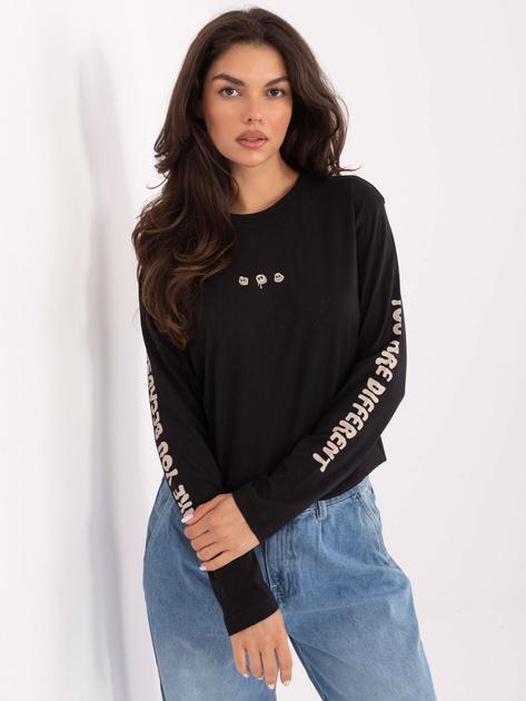 Grafitowa bluzka longsleeve z nadrukiem SUBLEVEL