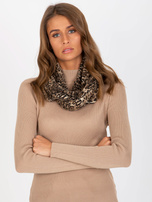 Hurtownia online Beżowy damski komin w cętki