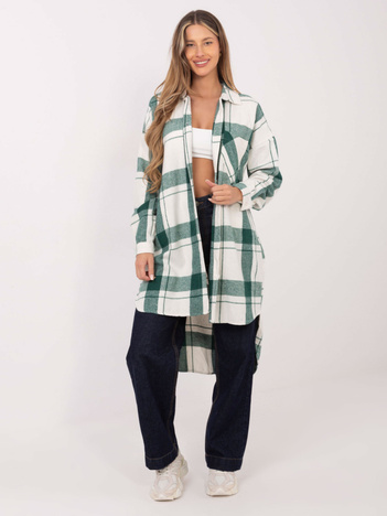 Zielona długa koszula damska Tiannah