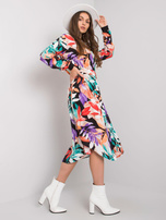 Czarna sukienka z paskiem Nahia