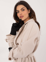 Hurtownia Czarne eleganckie rękawiczki damskie