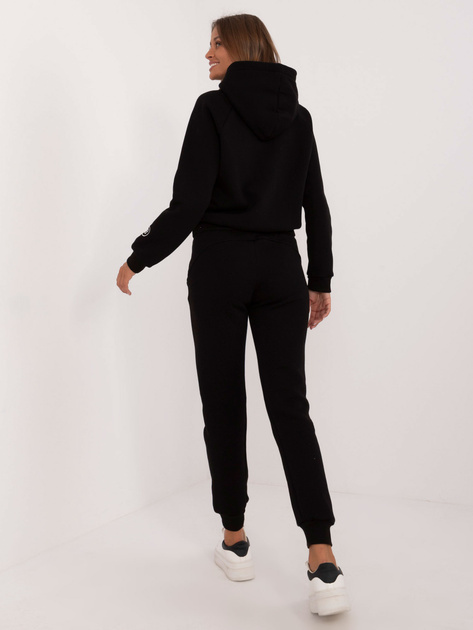 Hurt Czarny ocieplany komplet dresowy ze spodniami