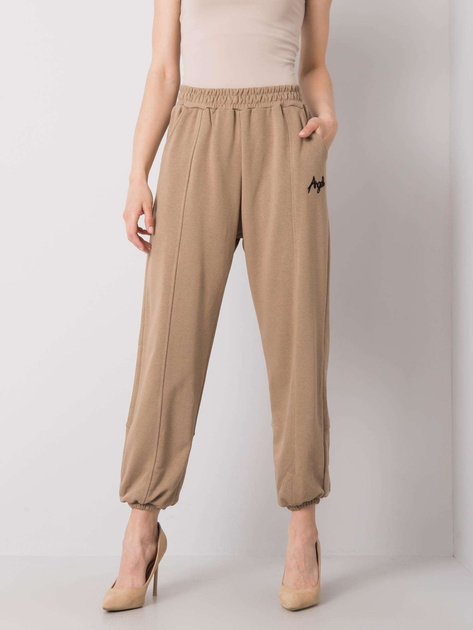 Ciemnobeżowe spodnie dresowe Richelle