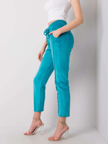 Marine velour pants Juanita RUE PARIS