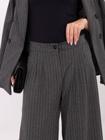 Dark gray striped suit trousers RUE PARIS.
