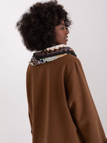 Hurt Ciemnozielony komin z błyszczącą nicią 