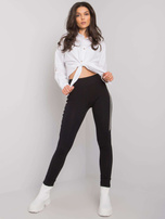 Czarne legginsy z bawełny Eve RUE PARIS