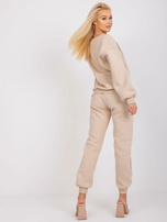 Beżowy komplet dresowy z bawełny Edvige