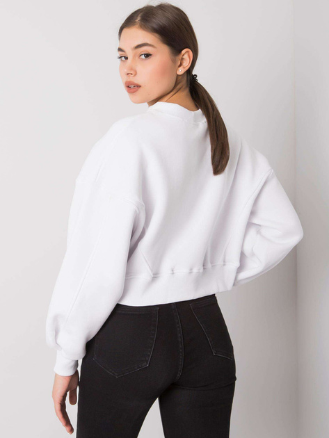 Biała bluza bez kaptura Thilde