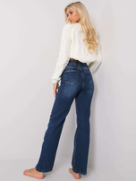 Ciemnoniebieskie jeansy damskie regular Fortaleza